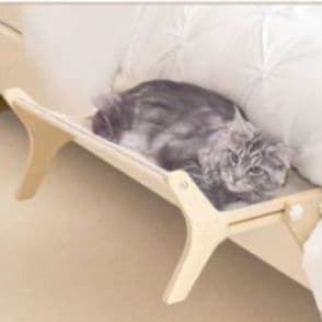 ハンモック 猫専用木製くつろぎハンモック