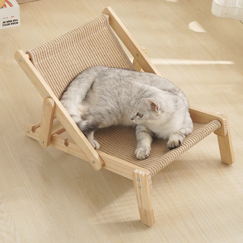 ハンモック 天然木製猫用安らぎハンモックベッド