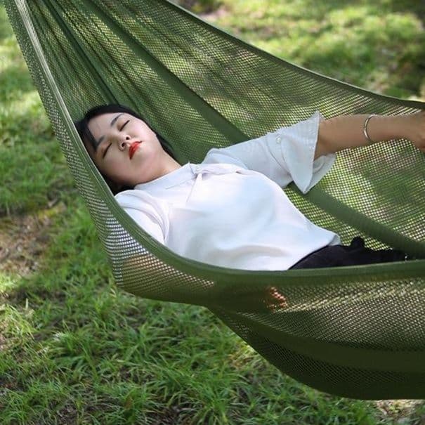 ハンモック 森林仲間屋外用網目織りハンモック