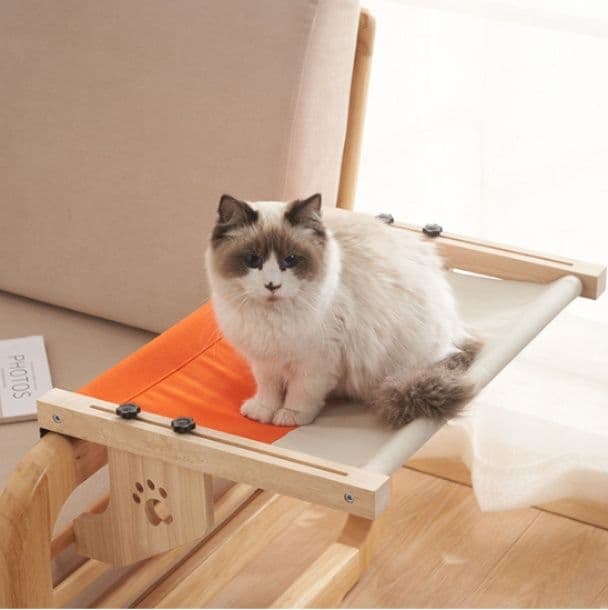 ハンモック 木製フレーム猫専用吊り下げ式休憩台