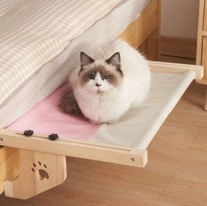 ハンモック 木製フレーム猫専用吊り下げ式休憩台
