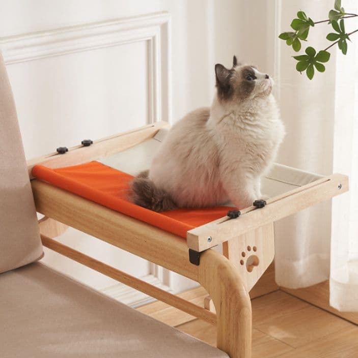 ハンモック 木製フレーム猫専用吊り下げ式休憩台
