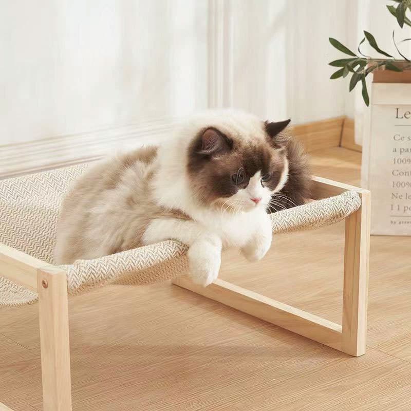 ハンモック 木製フレーム猫用ハンモック休憩台